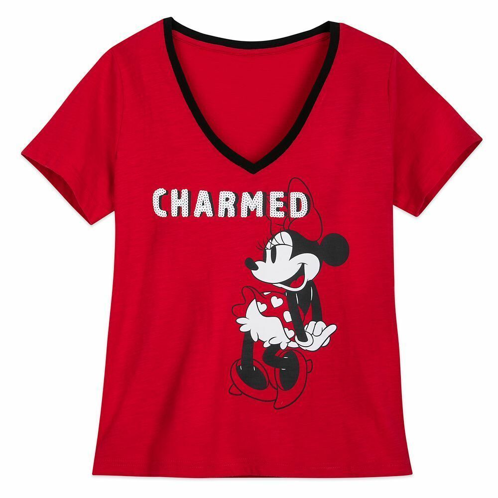 DISNEY Parks  Minnie Mouse  "CHARMED"  T-Shirt Sequined  4XL  NEW